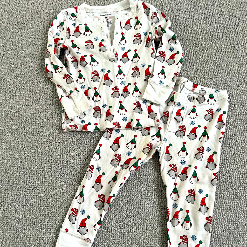 Roller Rabbit Holiday Christmas Gnomes Pajamas